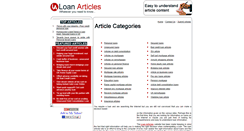 Desktop Screenshot of loanarticles.co.uk