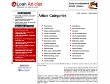 Tablet Screenshot of loanarticles.co.uk